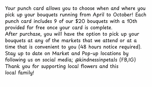 Bouquet Punch Card - 9