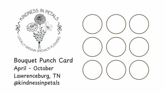 Bouquet Punch Card - 9